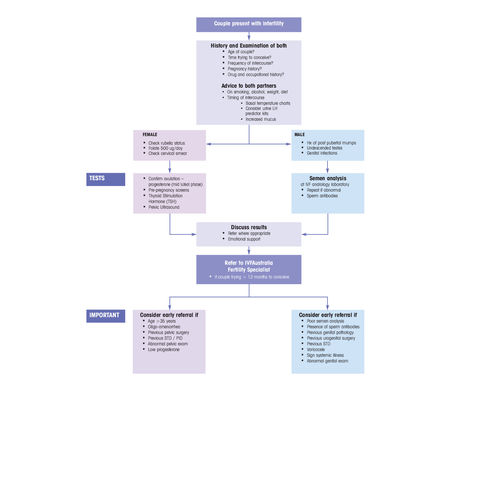 Managing the Infertile Couple - Pathway of Care Snapshot