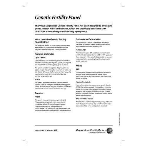  Genetic Fertility Panel